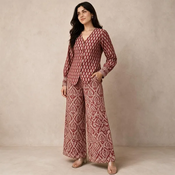 Maroon_Printed_Wide_Leg_Co_-_Ord_Set_For_Women