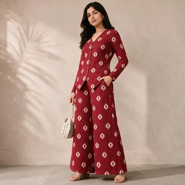 Red_Printed_Relaxed_Fit_Co_-_Ord_Set_For_Women
