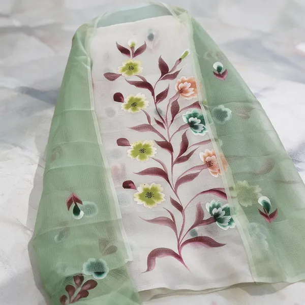 Green_Sheer_Floral_Print_Unstitched_Suit_Set_For_Women