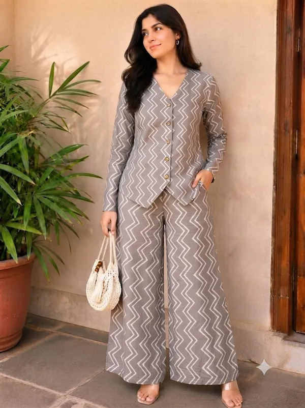 Grey_Printed_Relaxed_Fit_Co-Ord_Set_For_Women