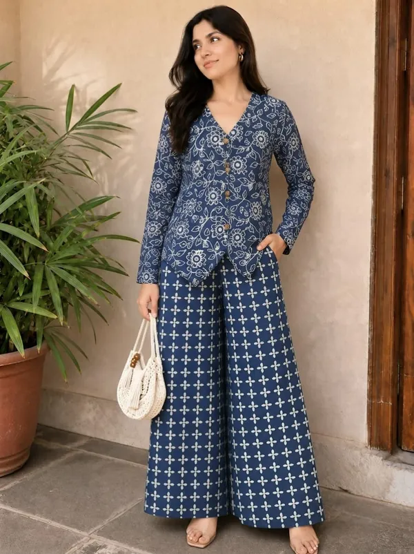 Blue_Printed_Wide_Leg_Co_-_Ord_Set_For_Women