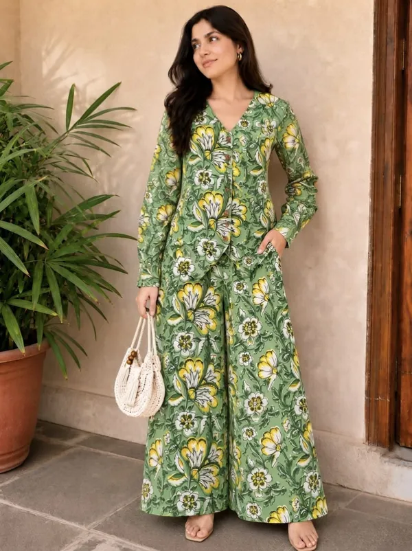 Green_Floral_Print_Co_-_Ord_Set_For_Women