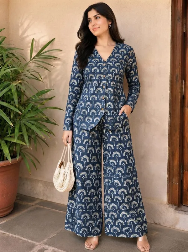 Navy_Printed_Relaxed_Fit_Co_-_Ord_Set_For_Women