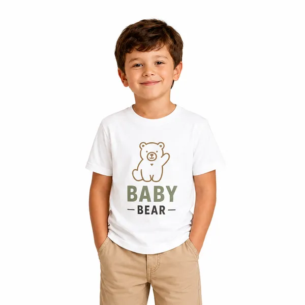 Bear_Family_Matching_Round_Neck_T-Shirt_For_Son_–_Baby_Bear_-_(170_Gsm)_Single_Jersey