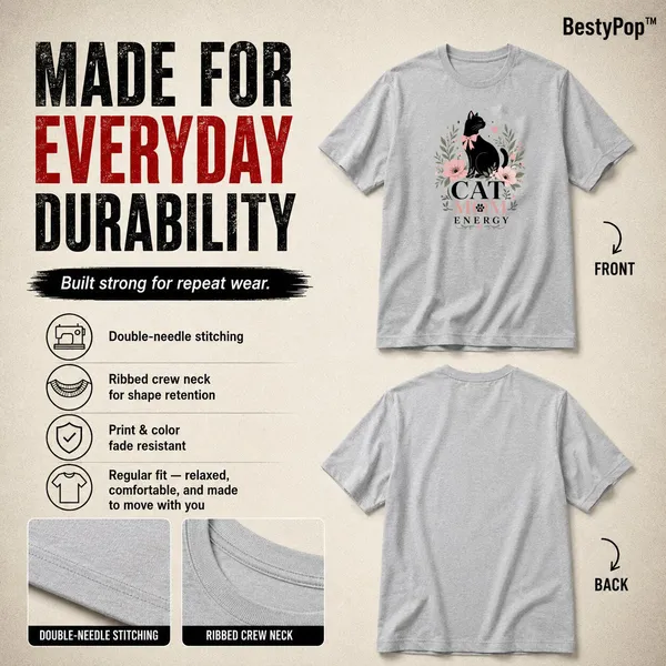 Cat_Lovers_Round_Neck_T-Shirts_For_Women_-_Cat_Mom_-_(170_Gsm)_Single_Jersey