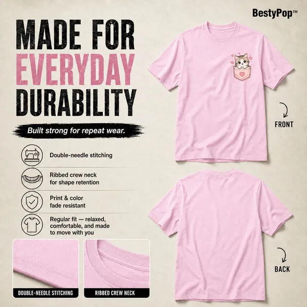 Cat_Lovers_Round_Neck_T-Shirts_For_Women_-_Meow_-_(170_Gsm)_Single_Jersey