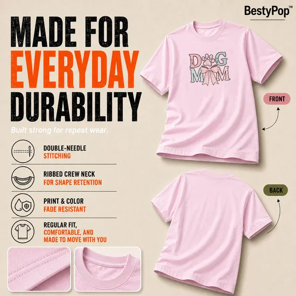 Dog_Lovers_Round_Neck_T-Shirts_For_Women_-_Dog_Mom_-_(170_Gsm)_Single_Jersey