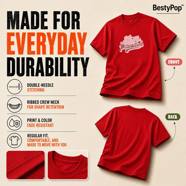 Dog_Lovers_Round_Neck_T-Shirts_For_Women_-_Stay_Pawsitive_-_(170_Gsm)_Single_Jersey