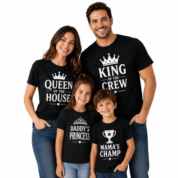 Family_Matching_Round_Neck_T-Shirt_For_Dad_–_King_Of_The_Crew_-_(170_Gsm)_Single_Jersey
