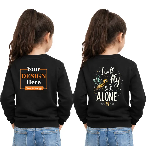 Girl_Round_Neck_Sweatshirt_T-Shirt_–_Customize