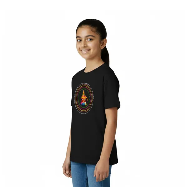 Girls_Graphic_Print_Round_Neck_T-Shirt_-_Ayyappan