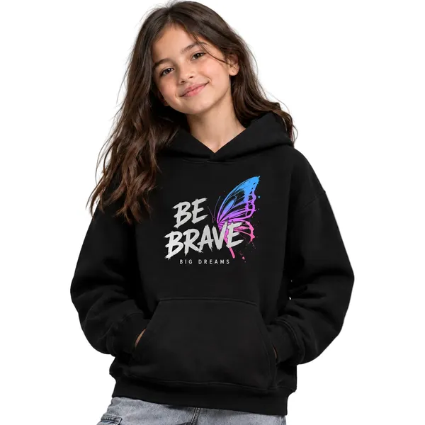 Girls_Hoodie_-_Be_Brave_(320_Gsm)