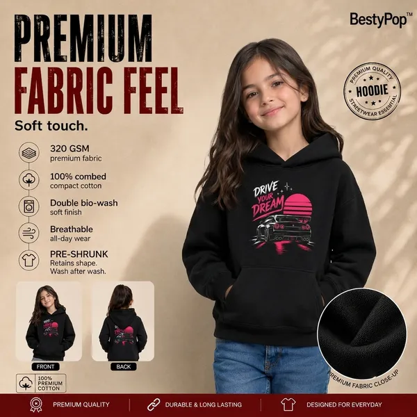 Girls_Hoodie_-_Drive_Your_Dream_(320_Gsm)
