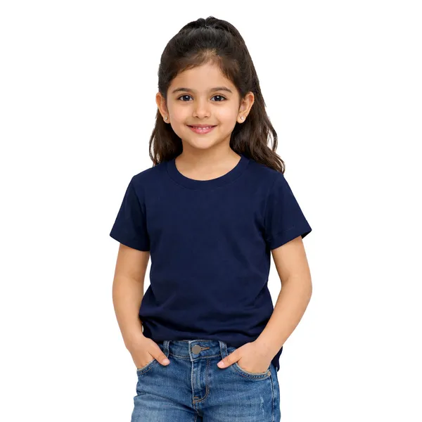 Girls_Plain_Round_Neck_T-Shirt