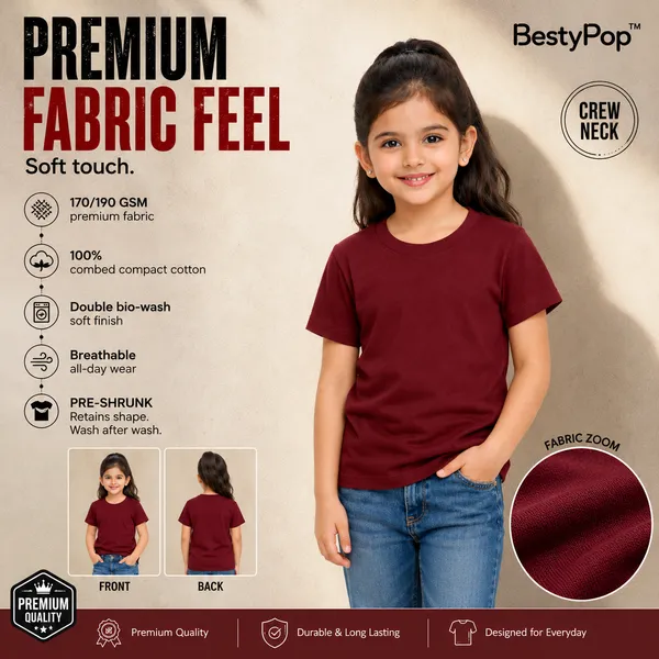 Girls_Plain_Round_Neck_T-Shirt