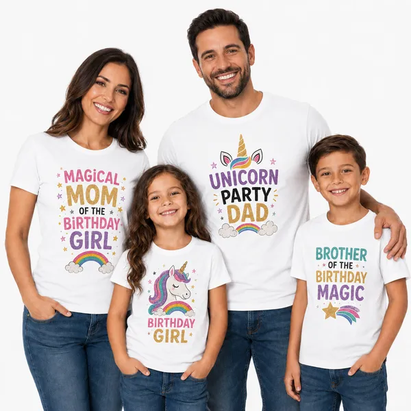 Matching_Family_Unicorn_Birthday_Round_Neck_T-Shirts_For_Dad_-_(170_Gsm)_Single_Jersey