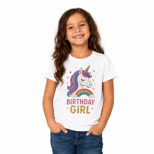Matching_Family_Unicorn_Birthday_Round_Neck_T-Shirts_For_Daughter_-_(170_Gsm)_Single_Jersey