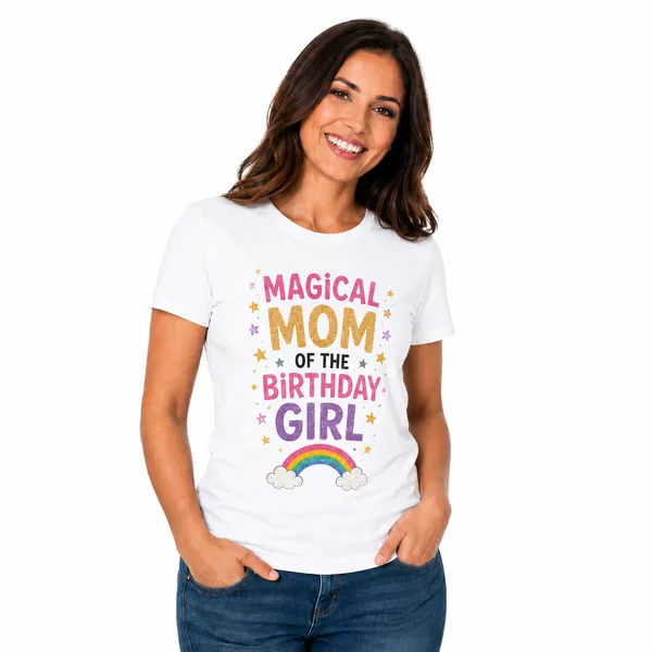 Matching_Family_Unicorn_Birthday_Round_Neck_T-Shirts_For_Mom_-_(170_Gsm)_Single_Jersey
