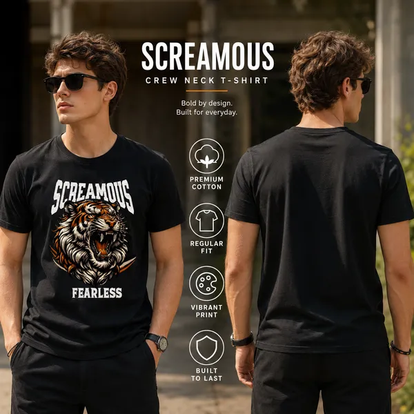 Mens_Crew_Neck_T-Shirt_-_Fearless_(170_Gsm_Single_Jersey)