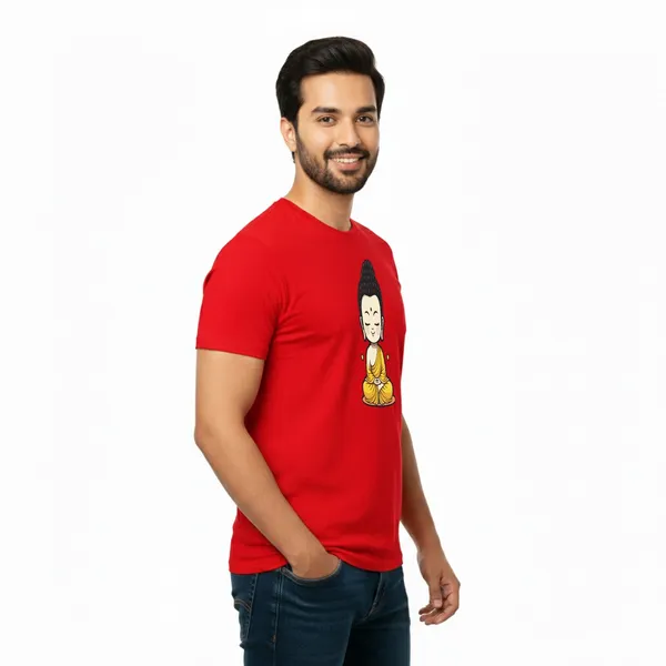 Mens_Graphic_Print_Round_Neck_T-Shirt_-_Buddha_(170_Gsm_Single_Jersey)
