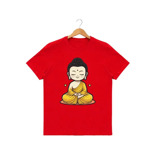Mens_Graphic_Print_Round_Neck_T-Shirt_-_Buddha_(170_Gsm_Single_Jersey)