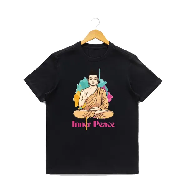 Mens_Graphic_Print_Round_Neck_T-Shirt_-_Buddha_(170_Gsm_Single_Jersey)
