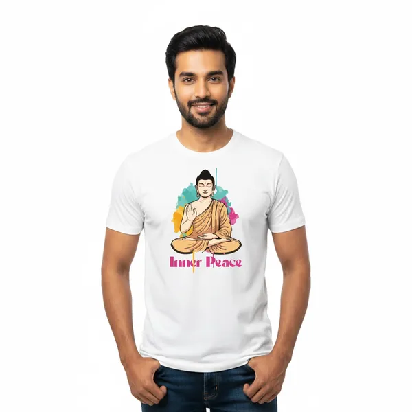 Mens_Graphic_Print_Round_Neck_T-Shirt_-_Buddha_(170_Gsm_Single_Jersey)