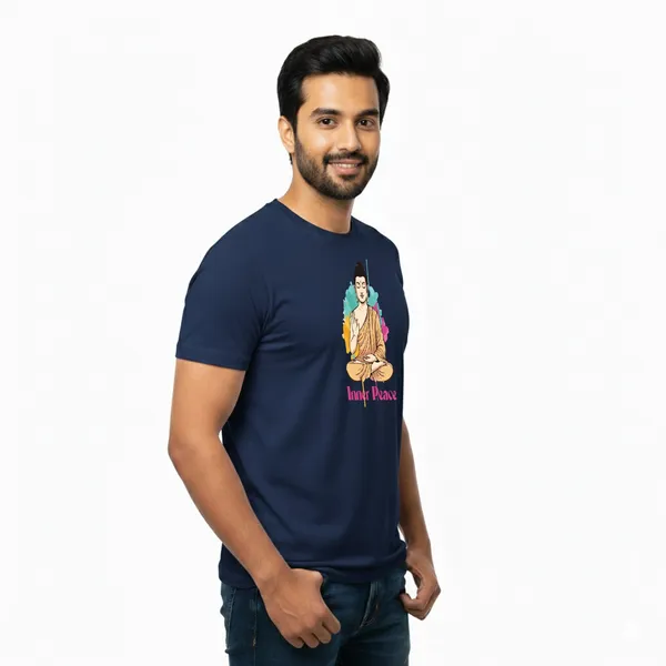 Mens_Graphic_Print_Round_Neck_T-Shirt_-_Buddha_(170_Gsm_Single_Jersey)