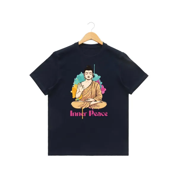 Mens_Graphic_Print_Round_Neck_T-Shirt_-_Buddha_(170_Gsm_Single_Jersey)