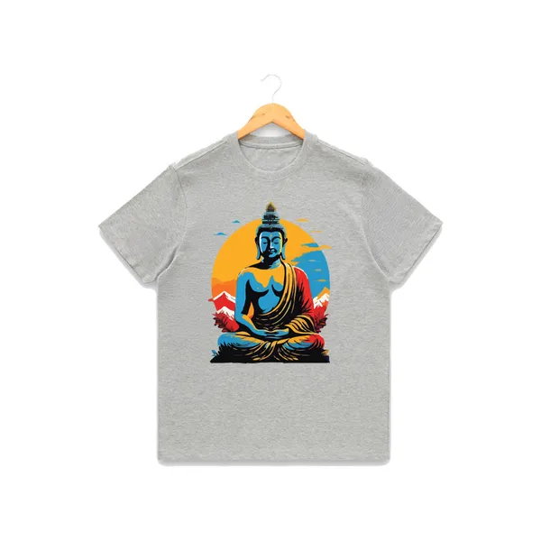 Mens_Graphic_Print_Round_Neck_T-Shirt_-_Buddha_(170_Gsm_Single_Jersey)