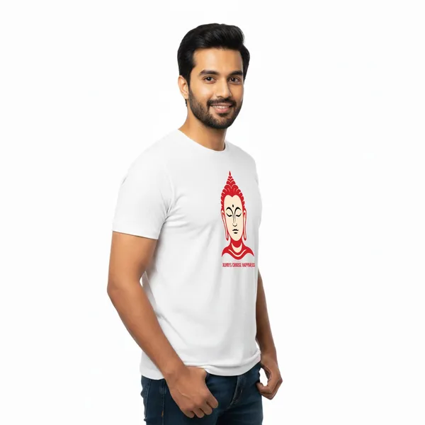 Mens_Graphic_Print_Round_Neck_T-Shirt_-_Buddha_(170_Gsm_Single_Jersey)