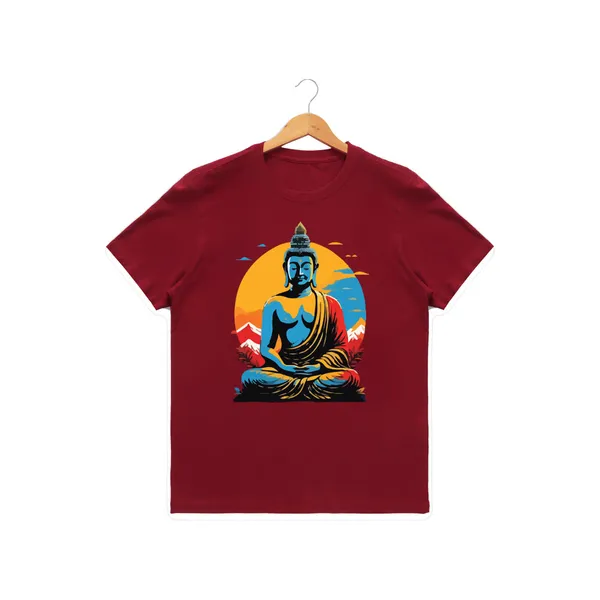 Mens_Graphic_Print_Round_Neck_T-Shirt_-_Buddha_(170_Gsm_Single_Jersey)