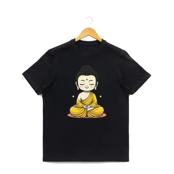 Mens_Graphic_Print_Round_Neck_T-Shirt_-_Buddha_(170_Gsm_Single_Jersey)