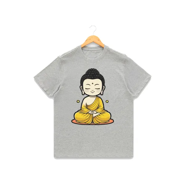 Mens_Graphic_Print_Round_Neck_T-Shirt_-_Buddha_(170_Gsm_Single_Jersey)