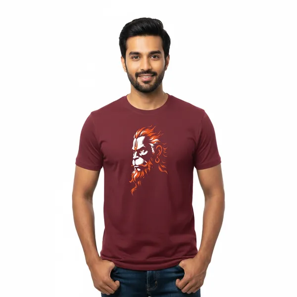 Mens_Graphic_Print_Round_Neck_T-Shirt_-_Hanuman_(170_Gsm_Single_Jersey)