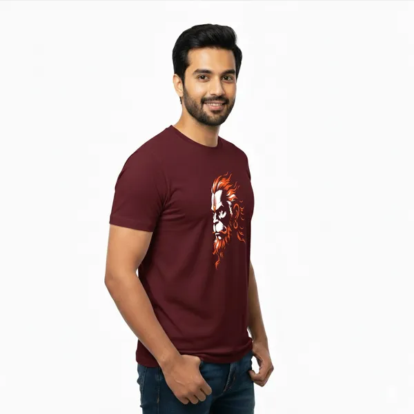 Mens_Graphic_Print_Round_Neck_T-Shirt_-_Hanuman_(170_Gsm_Single_Jersey)