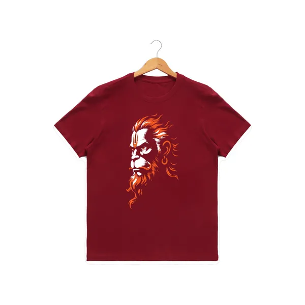 Mens_Graphic_Print_Round_Neck_T-Shirt_-_Hanuman_(170_Gsm_Single_Jersey)