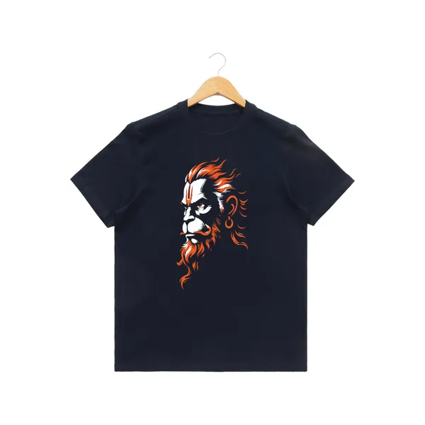 Mens_Graphic_Print_Round_Neck_T-Shirt_-_Hanuman_(170_Gsm_Single_Jersey)