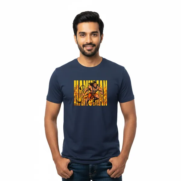 Mens_Graphic_Print_Round_Neck_T-Shirt_-_Hanuman_(170_Gsm_Single_Jersey)