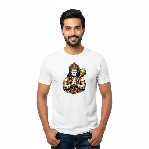 Mens_Graphic_Print_Round_Neck_T-Shirt_-_Hanuman_(170_Gsm_Single_Jersey)