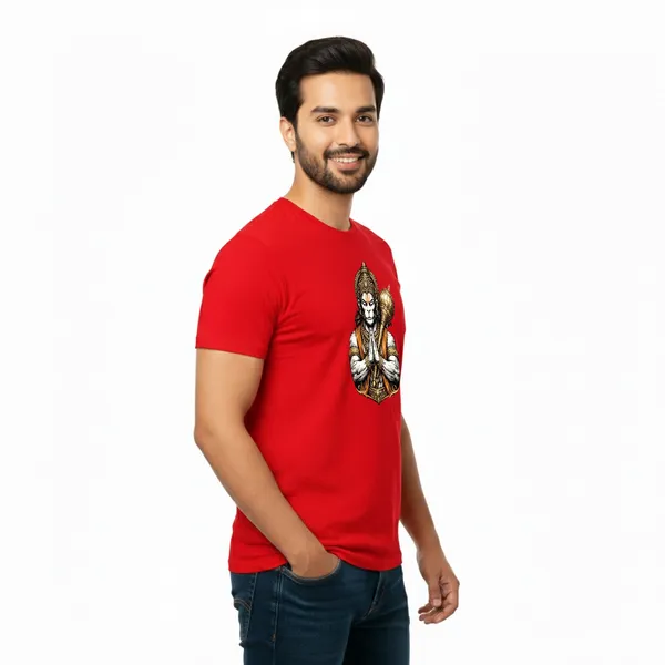 Mens_Graphic_Print_Round_Neck_T-Shirt_-_Hanuman_(170_Gsm_Single_Jersey)