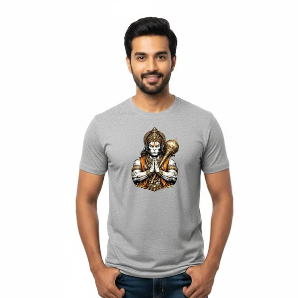 Mens_Graphic_Print_Round_Neck_T-Shirt_-_Hanuman_(170_Gsm_Single_Jersey)