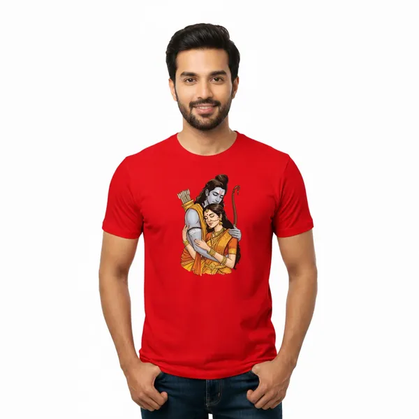 Mens_Graphic_Print_Round_Neck_T-Shirt_-_Jai_Shree_Ram_(170_Gsm_Single_Jersey)