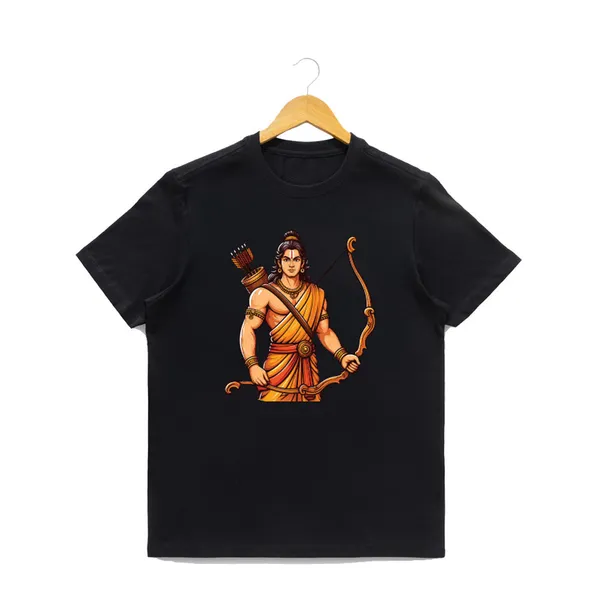 Mens_Graphic_Print_Round_Neck_T-Shirt_-_Jai_Shree_Ram_(170_Gsm_Single_Jersey)