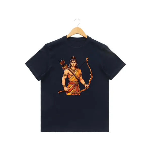 Mens_Graphic_Print_Round_Neck_T-Shirt_-_Jai_Shree_Ram_(170_Gsm_Single_Jersey)