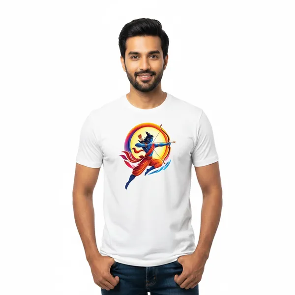 Mens_Graphic_Print_Round_Neck_T-Shirt_-_Jai_Shree_Ram_(170_Gsm_Single_Jersey)