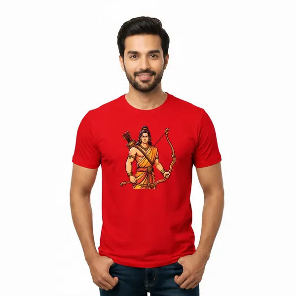 Mens_Graphic_Print_Round_Neck_T-Shirt_-_Jai_Shree_Ram_(170_Gsm_Single_Jersey)
