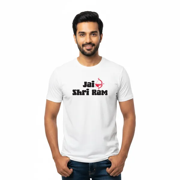 Mens_Graphic_Print_Round_Neck_T-Shirt_-_Jai_Shree_Ram_(170_Gsm_Single_Jersey)