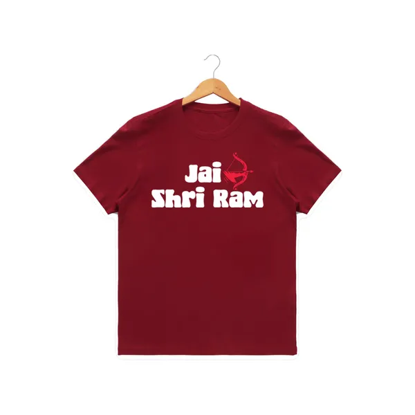 Mens_Graphic_Print_Round_Neck_T-Shirt_-_Jai_Shree_Ram_(170_Gsm_Single_Jersey)