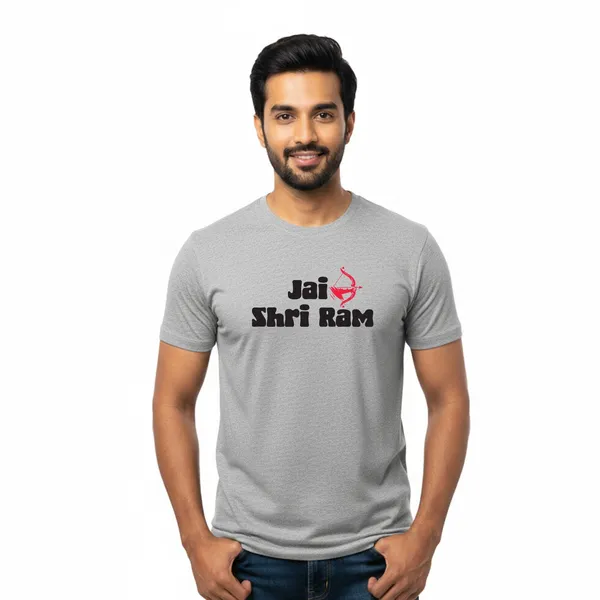 Mens_Graphic_Print_Round_Neck_T-Shirt_-_Jai_Shree_Ram_(170_Gsm_Single_Jersey)